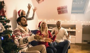family gathering for christmas